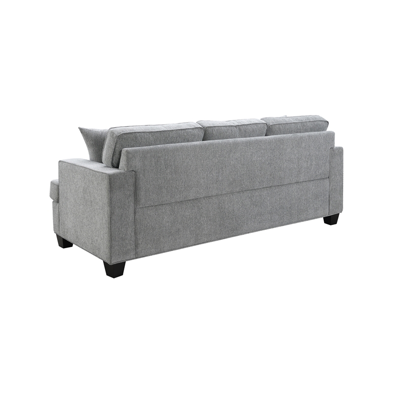 Intercon Baldwin Sofa with 2 Pillows in Dalton Graphite