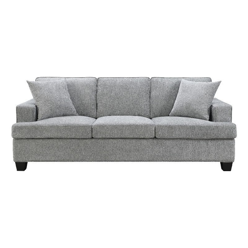 Intercon Baldwin Sofa with 2 Pillows in Dalton Graphite