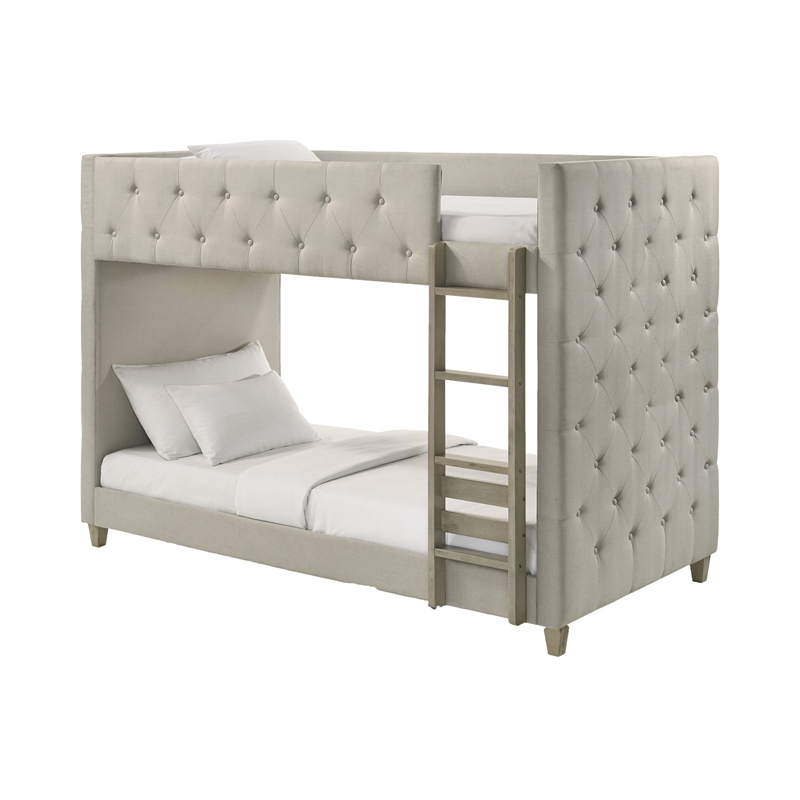 Intercon Addyson Twin over Twin Bunk in Zion Fog