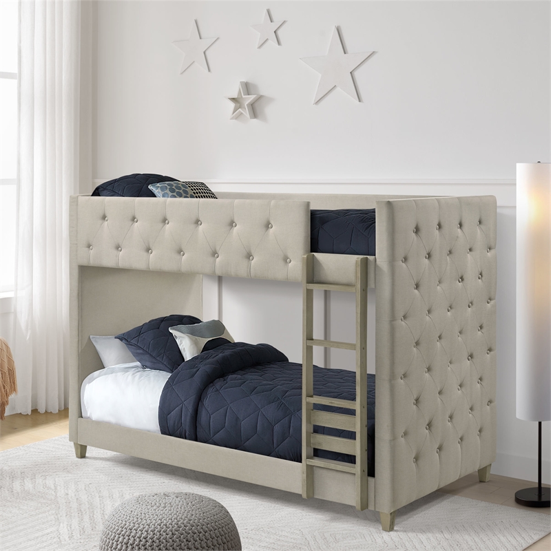 Intercon Addyson Twin over Twin Bunk in Zion Fog