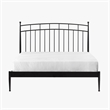 Intercon Traditional Queen Metal Bed in Matte Black