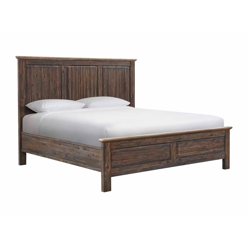 Intercon Transitions King Standard Bed in Driftwood and Sable