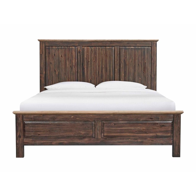 Intercon Transitions King Storage Bed in Driftwood and Sable
