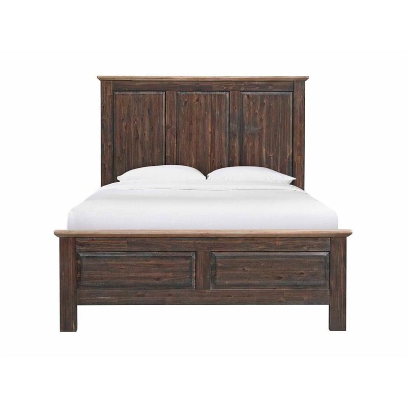 Intercon Transitions Queen Storage Bed in Driftwood and Sable