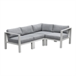 Intercon Nash Outdoor Seating in Buff 4 Piece Kit