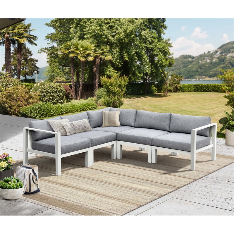 Intercon Nash Outdoor Seating in Buff 5 Piece Kit