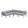 Intercon Nash Outdoor Seating in Buff 5 Piece Kit