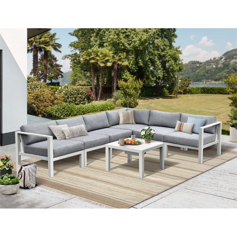 Intercon Nash Outdoor Seating in Buff 6 Piece Kit
