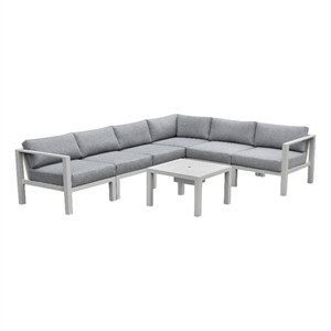 Intercon Nash Outdoor Seating in Buff 6 Piece Kit