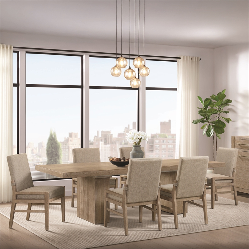 Intercon Nash Trestle Dining Table in Weathered Sand