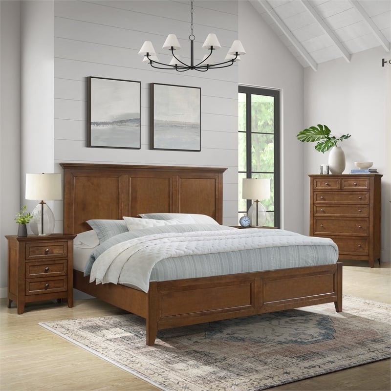 Intercon San Mateo King Standard Bed in Tuscan