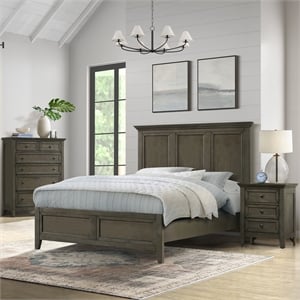 Intercon San Mateo Queen Standard Bed in Gray