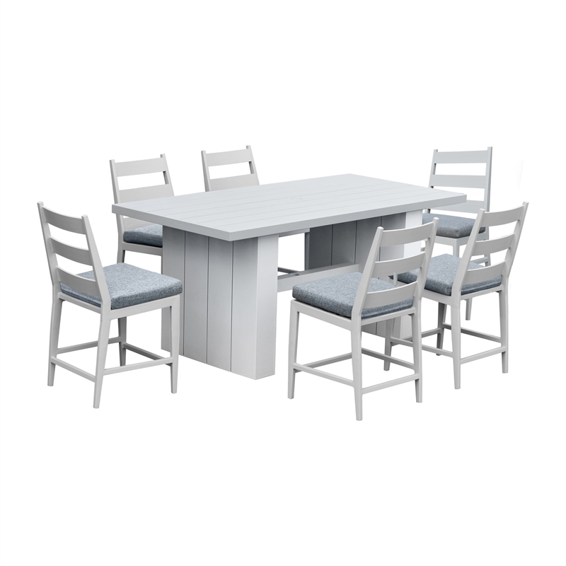Intercon Nash Outdoor Dining Barstool in Buff