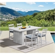 Intercon Nash Outdoor Dining Barstool in Buff