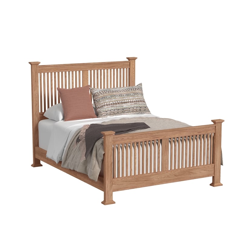 Intercon Oak Park Queen Slat Bed in Taupe