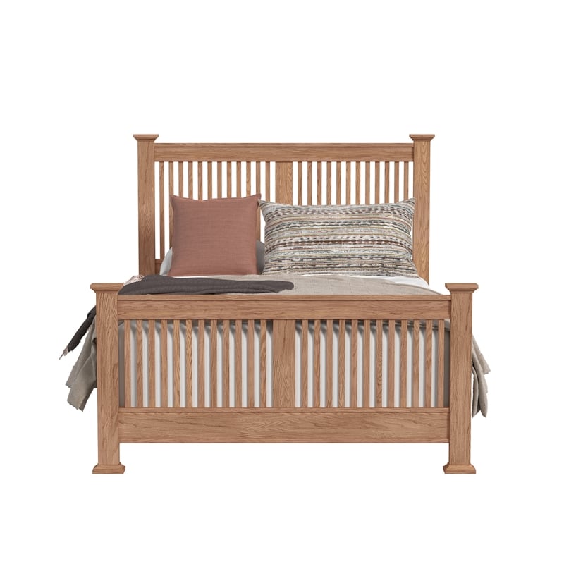 Intercon Oak Park Queen Slat Bed in Taupe