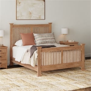 Intercon Oak Park Queen Slat Bed in Taupe