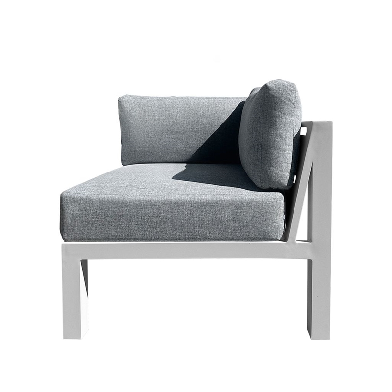 Intercon Nash Outdoor Seating 34 Corner Sofa in Buff