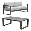 Intercon Navarro Sofa and Coffee Table in Mocha