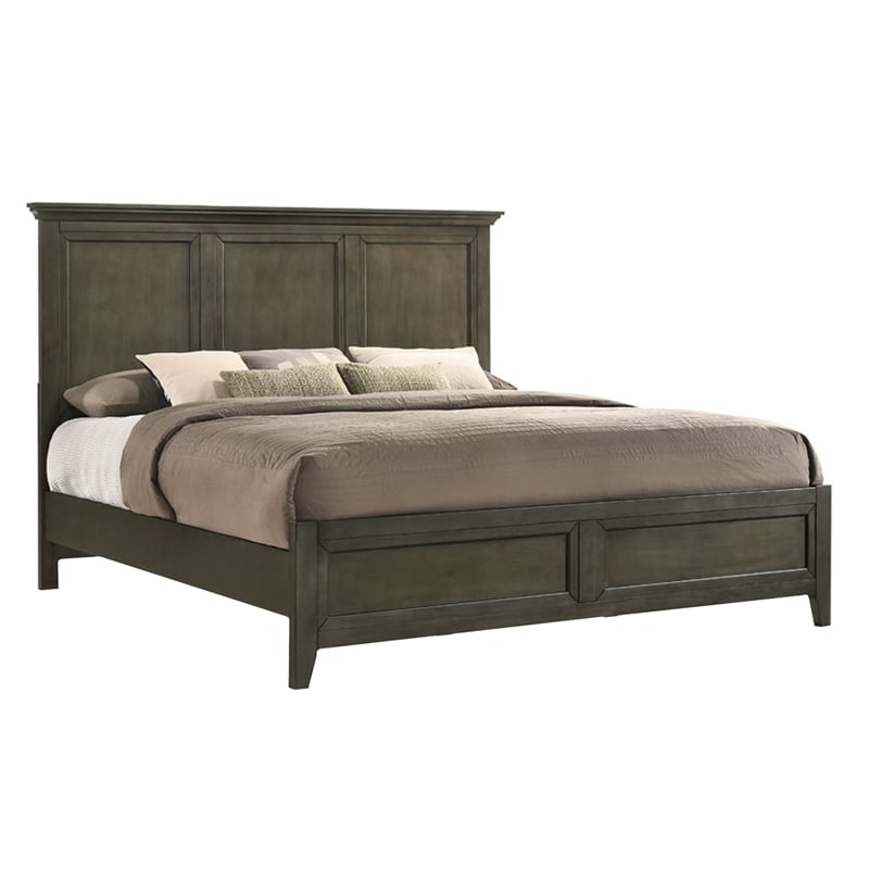 Intercon San Mateo King Standard Bed in Gray