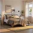 Intercon Farmhouse King Metal Bed in Matte Black