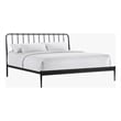 Intercon Farmhouse King Metal Bed in Matte Black