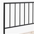 Intercon Modern King Metal Bed in Matte Black