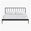 Intercon Modern King Metal Bed in Matte Black