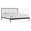 Intercon Modern King Metal Bed in Matte Black