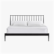Intercon Transitional King Metal Bed in Matte Black