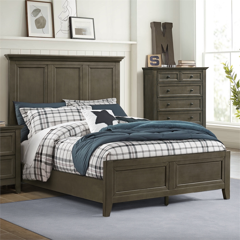 Intercon San Mateo Youth Full Standard Bed in Gray