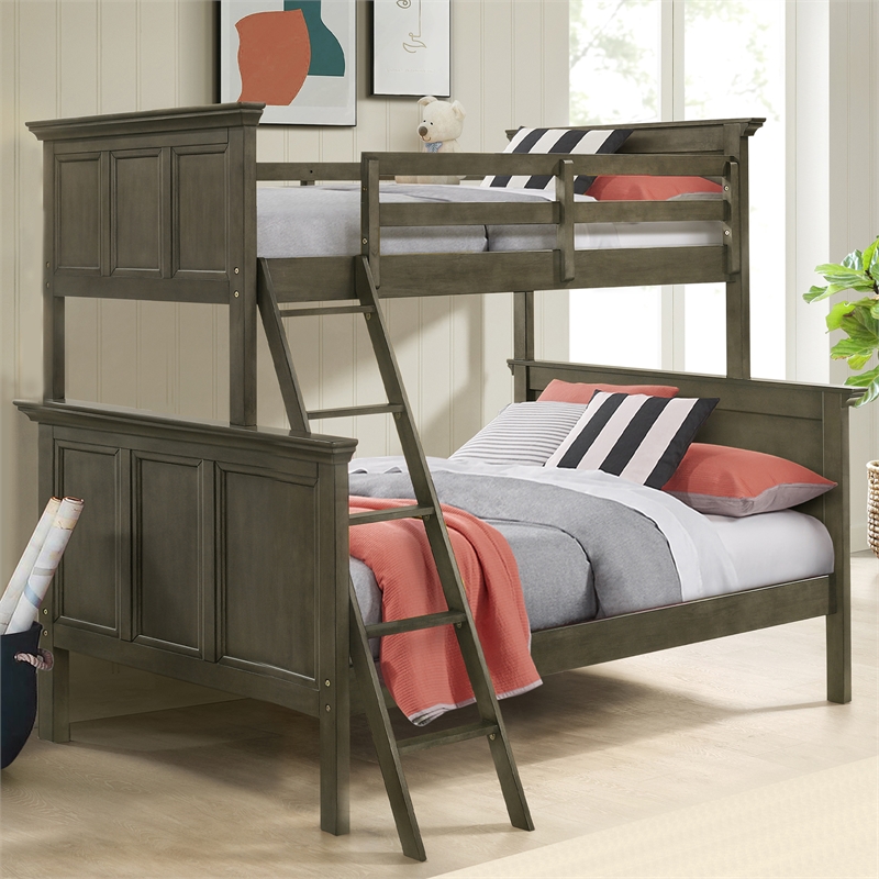 Intercon San Mateo Youth Twin over Full Bunk Bed in Gray