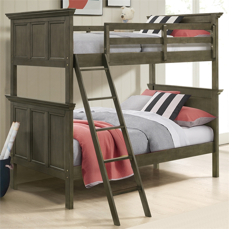 Intercon San Mateo Youth Twin over Twin Bunk Bed in Gray
