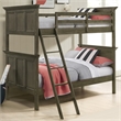 Intercon San Mateo Youth Twin over Twin Bunk Bed in Gray