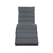 Muse & Lounge Co. Fields Outdoor Chaise Lounge in Gray PE Wicker / Rattan