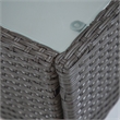Muse & Lounge Co. Fields 3-Piece Bistro Set in Gray PE Wicker / Rattan