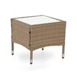 Muse & Lounge Co. Fields 3-Piece Bistro Set in Natural PE Wicker / Rattan