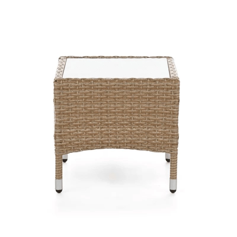 Muse & Lounge Co. Fields 3-Piece Bistro Set in Natural PE Wicker / Rattan