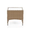 Muse & Lounge Co. Fields 3-Piece Bistro Set in Natural PE Wicker / Rattan