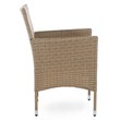 Muse & Lounge Co. Fields 3-Piece Bistro Set in Natural PE Wicker / Rattan