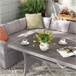 Muse & Lounge Co. Menga 3-Piece Patio PE Wicker/Rattan Conversation Set in Gray