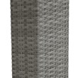 Muse & Lounge Co. Makan Outdoor Patio PE Wicker / Rattan Bistro Table in Gray