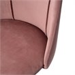 Homycasa Cian Swivel Seat Modern Velvet Upholstered Task Chair in Rose Pink