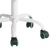 Homycasa Carnation Swivel Teen Plastic and Mesh Task Chair in Turquoise