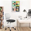 Homycasa Carnation Swivel Teen Plastic and Mesh Task Chair in Gray