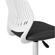 Homycasa Carnation Swivel Teen Plastic and Mesh Task Chair in Gray