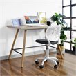 Homycasa Carnation Swivel Teen Plastic and Mesh Task Chair in Gray