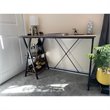 Homycasa Maddie Modern Engineered Wood Computer Desk with Shelves in Brown