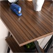 Homycasa Maddie Modern Engineered Wood Computer Desk with Shelves in Brown