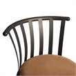 Homycasa Velvet Brown 29'' Bar Stool Swivel High Back Barstools(Set of 2)